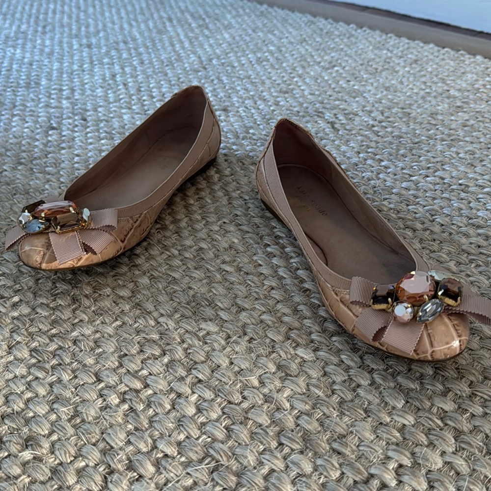 Kate Spade jewel toe flats